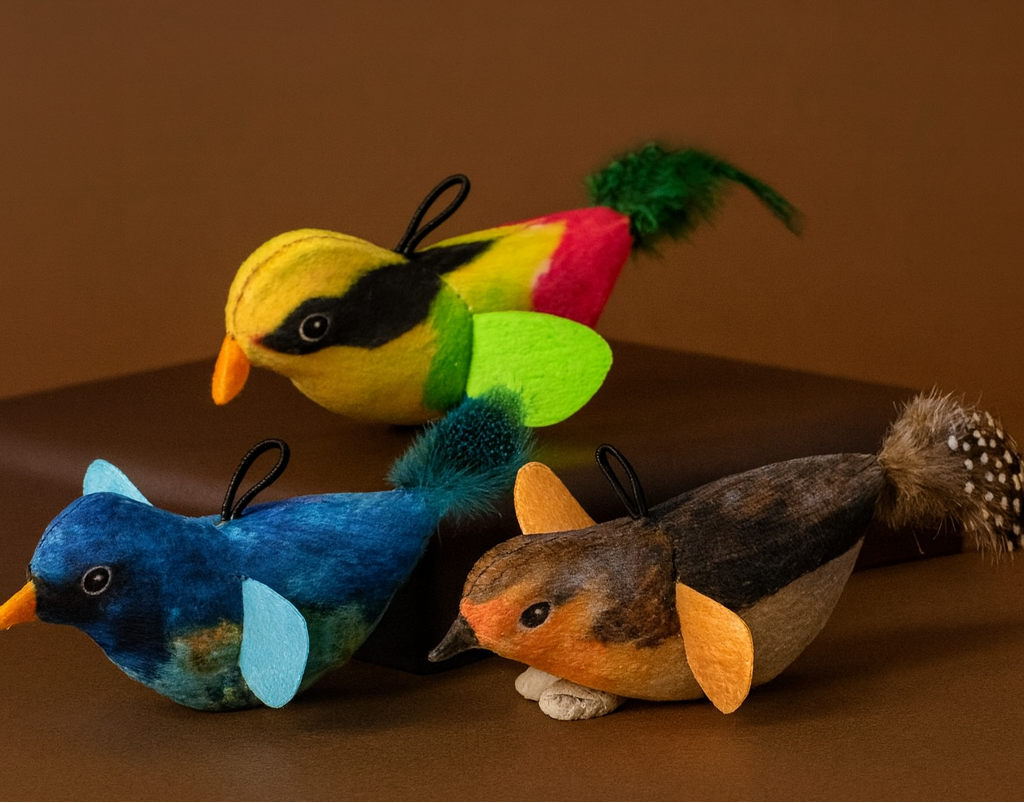 FeatherFlick™ Interactive Bird Teaser Toy